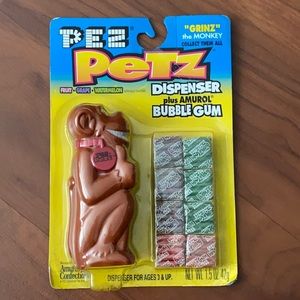 Pez Petz Monkey- “Grinz” Series 1.
